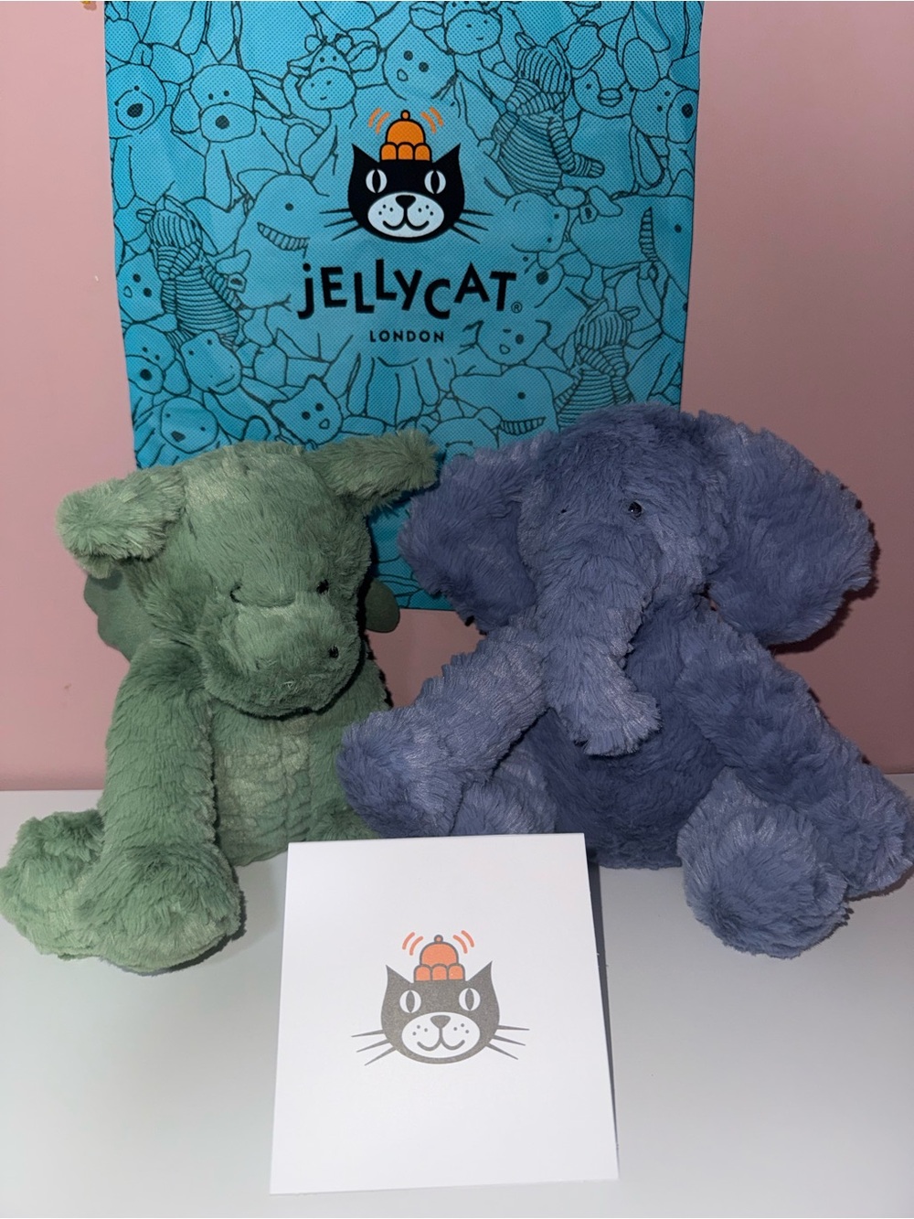 Jellycat Fuddle Wuddle Elephant & Dragon